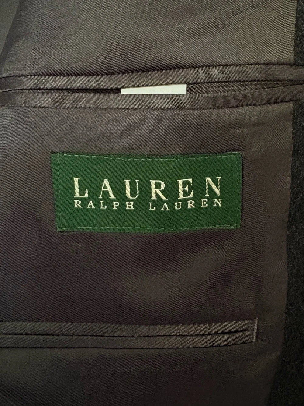 Lauren Ralph Lauren Men’s Charcoal 100% Wool Two-Button Notch Lapel Blazer 46R